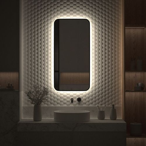Зеркало с подсветкой Defesto AURA DF 2965 50х100 подвесное - фото 5