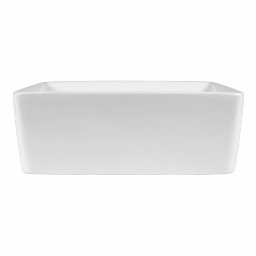 Раковина из сантехнического фарфора Bond Cube S54-390 40х40 накладная цвет белый без отверстий под смеситель - фото 3
