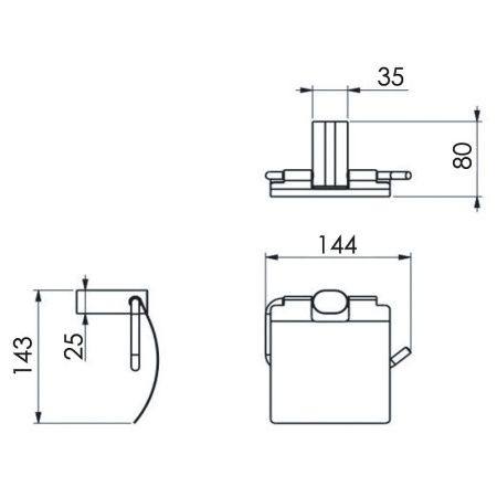 Бумагодержатель Remer Lounge LN60DO