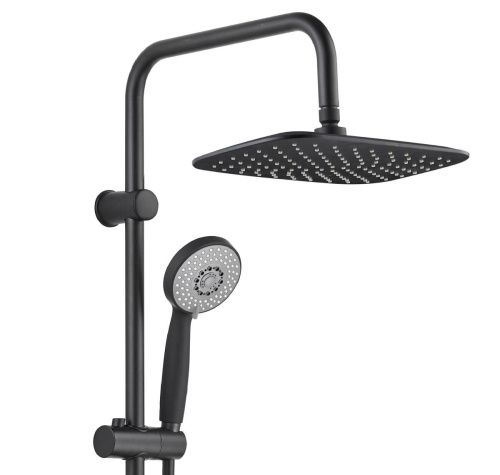 Душевая стойка Aquanet Passion AF300-70-RC-B настенная цвет черный - фото 2