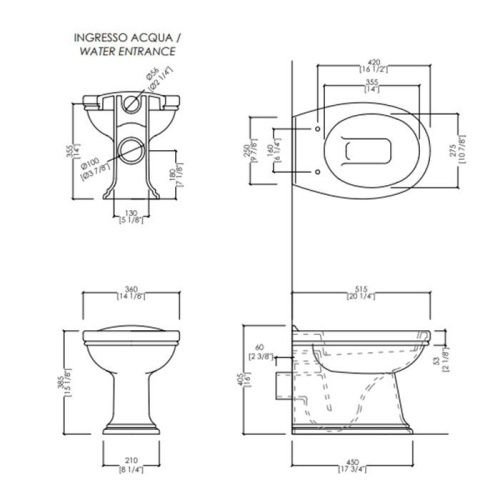 Бачок для унитаза Devon Devon Rose IBWCROSEBTW - фото 2