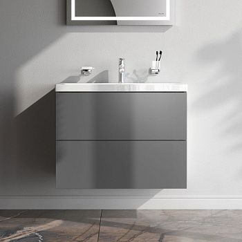 Тумба под раковину Am.Pm Gem M90FHX07522GM 80х40 подвесная цвет серый