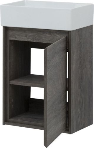 Тумба под раковину Aquanet Милан 00339964 40х20 подвесная цвет коричневый - фото 2