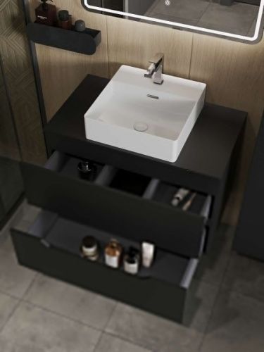 Тумба с раковиной Orange Line Li-80TubMDF+B04-405W 80х50 - фото 4