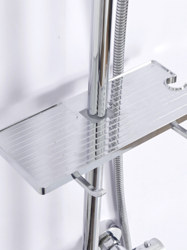 Душевая стойка WeltWasser 10000001732 настенная цвет хром с термостатом - фото 2