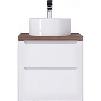 Тумба под раковину Jorno WOOD wood.01.60/P/W 60х50 подвесная цвет белый