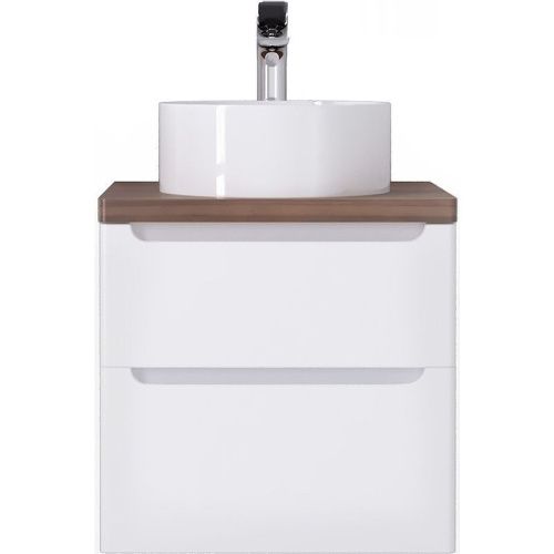 Тумба под раковину Jorno WOOD wood.01.60/P/W 60х50 подвесная цвет белый