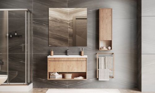 Зеркало Aquaton Альма 1A287902A3010 100х100 подвесное - фото 5