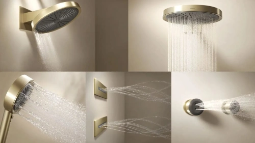 Душевая система Arrow ARQ14H889CG встраиваемая в стену цвет золото с термостатом - фото 3