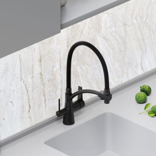 Смеситель для кухни Sancos Eri SC4001MB на мойку черный - фото 3