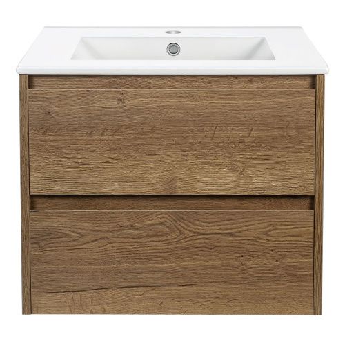 Тумба под раковину Vincea Gio VMC-2G600TO 60х50 подвесная цвет коричневый - фото 4