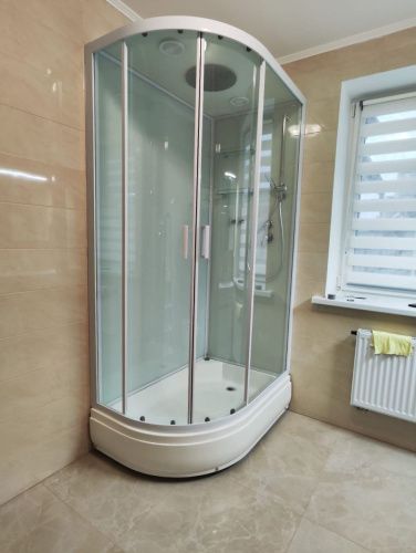 Душевая кабина Frank 129009 120х80 асимметричная с крышей ориентация правая - фото 5