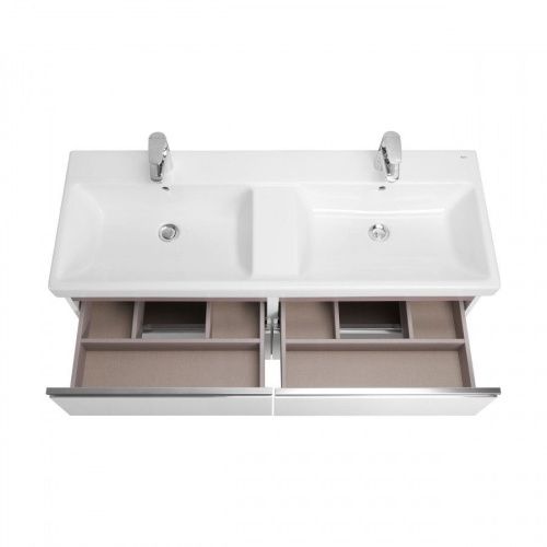 Тумба под раковину Roca The Gap ZRU9307637 120х50 подвесная цвет белый - фото 3