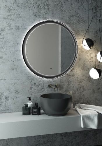 Зеркало с подсветкой Art&Max NAPOLI AM-Nap-800-DS-F 80х80 подвесное