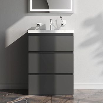 Тумба под раковину Am.Pm Gem S M91FSX0602GM 60х40 напольная цвет серый