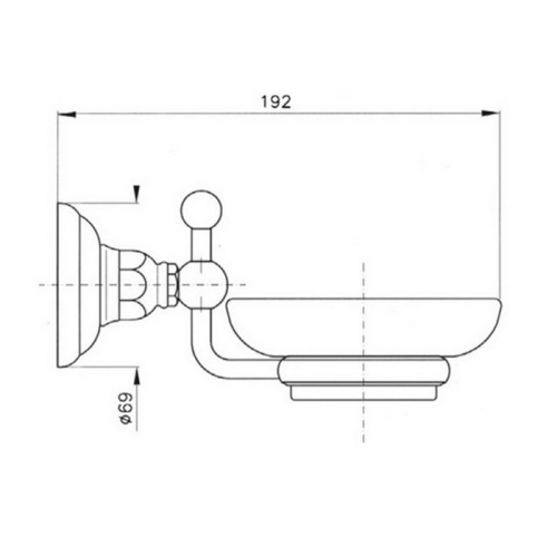 Мыльница Nicolazzi Accessori Classica 1487BZ - фото 2