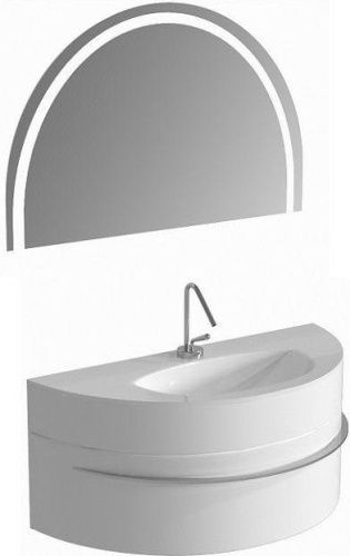 Тумба с раковиной De Aqua Эскалада 186751 120х50 подвесная цвет белый - фото 2