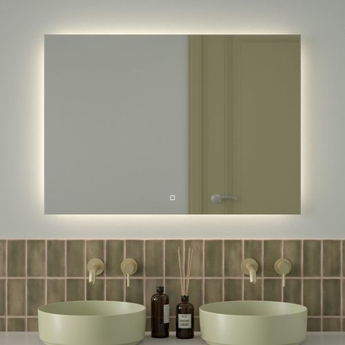 Зеркало с подсветкой Defesto GLOW DF 2509SH 100х70 подвесное - фото 3