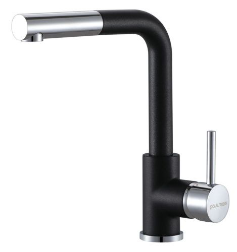 Смеситель для кухни Paulmark KASSEL Ka214311-BLM на мойку черный