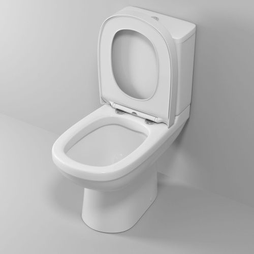 Унитаз напольный с бачком Niagara Nero NG-9902 белый с сиденьем микролифт безободковый душевой смыв - фото 4