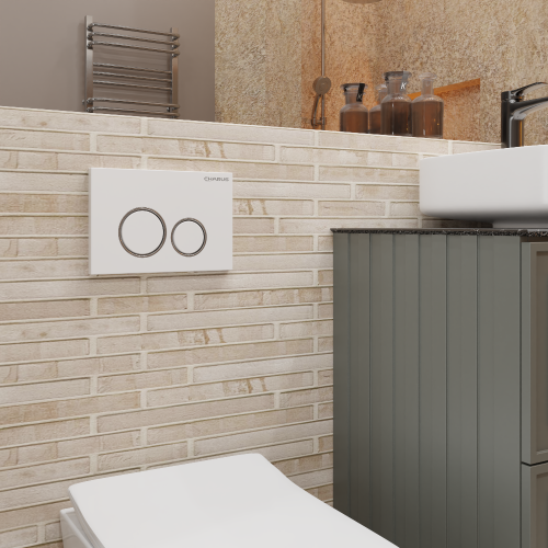 Клавиша смыва механическая CHARUS Spazio FP.330.12.01 цвет белый - фото 3