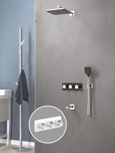 Душевая система Teska LANDE T4000C встраиваемая в стену цвет хром с термостатом - фото 2