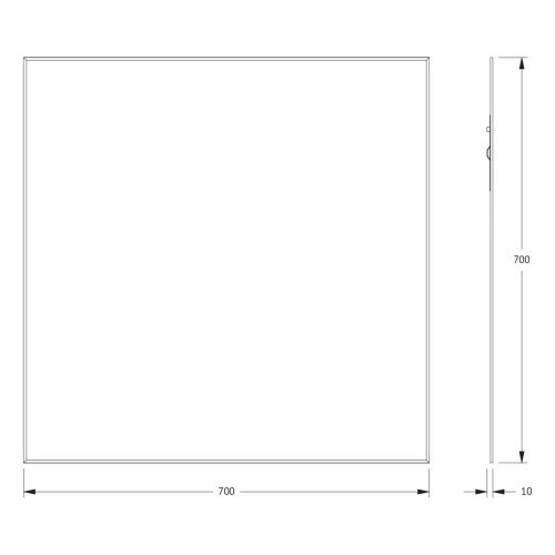 Зеркало Evoform Standard BY 0215 70х70 подвесное - фото 2