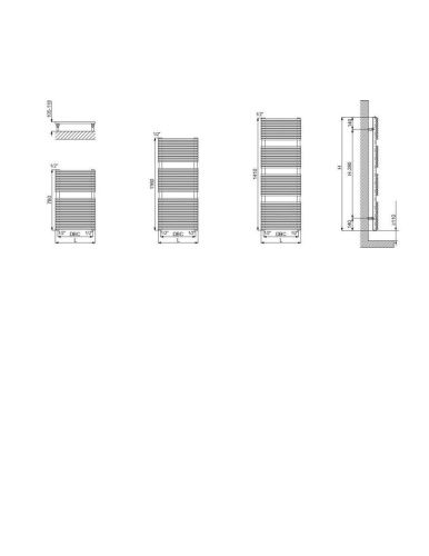 Полотенцесушитель водяной Cordivari Elen 3551440133009 60х115 хром - фото 2