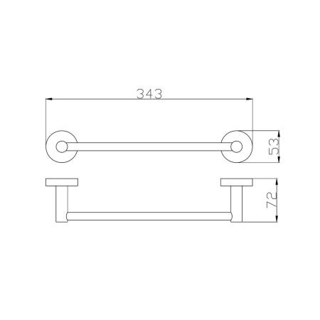 Полотенцедержатель RavSlezak Colorado COA0701/30ZRK