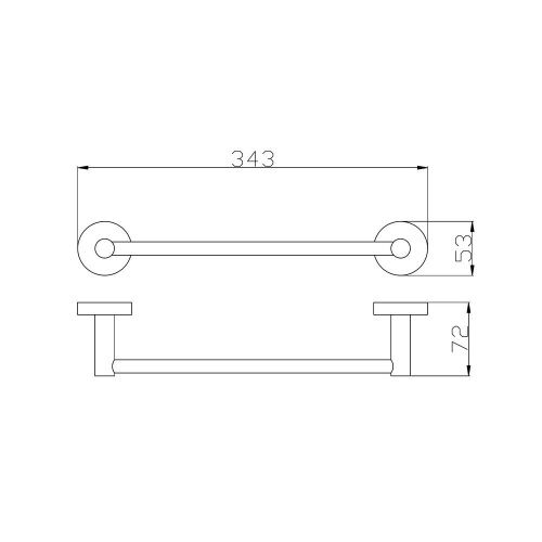 Полотенцедержатель RavSlezak Colorado COA0701/30ZRK - фото 2