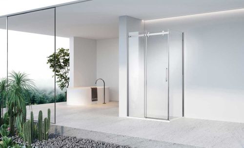 Душевой уголок Vincea Como-N VSR-4CN1015CL 150х100 стекло прозрачное профиль хром без поддона - фото 2