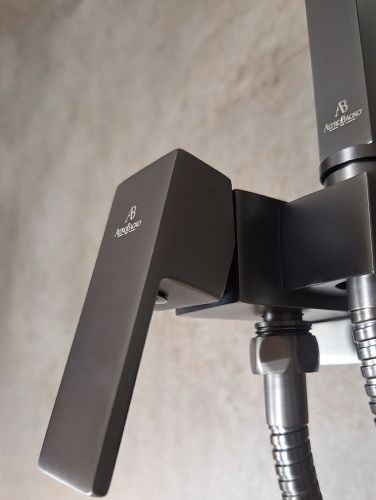 Гигиенический душ со смесителем AltroBagno BM AltroBagnoBM060121GM оружейная сталь - фото 3