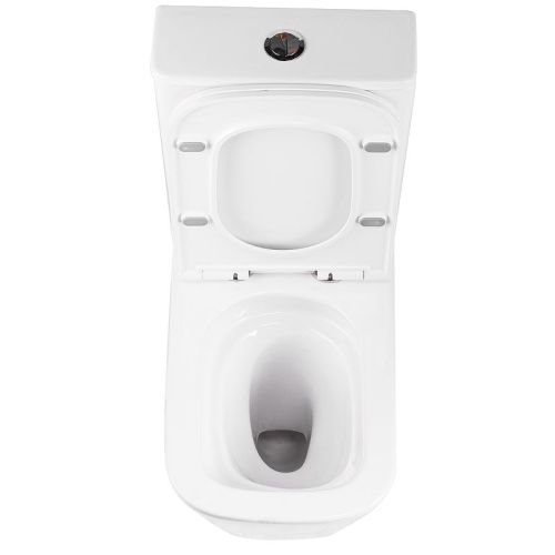 Унитаз-компакт напольный с бачком Тритон Corso Щ0000060856 белый с сиденьем микролифт безободковый смыв торнадо - фото 5