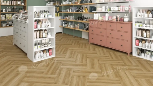 Ламинат Alpine Floor Herringbone 8 Pro New LF102-2 Дуб Эльзас толщина 0.8 см 33 класс 606х101 - фото 2