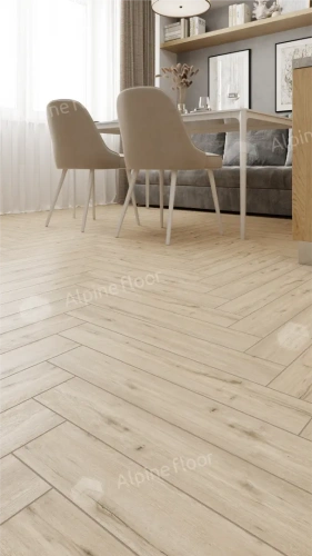 Ламинат Alpine Floor Herringbone 12 Pro New LF106-01 Дуб Лион толщина 1.2 см 34 класс 606х101 - фото 5
