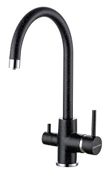 Смеситель для кухни Paulmark ESSEN Es213211-308 на мойку черный