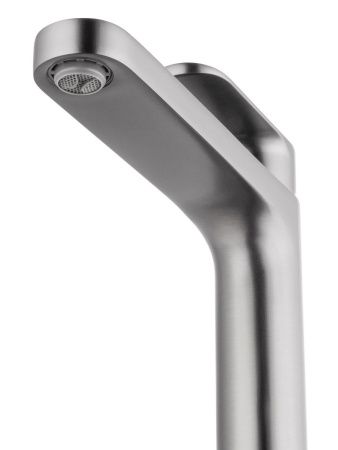 Смеситель для раковины Wonzon & Woghand WW-H1034-BGG на столешницу серый