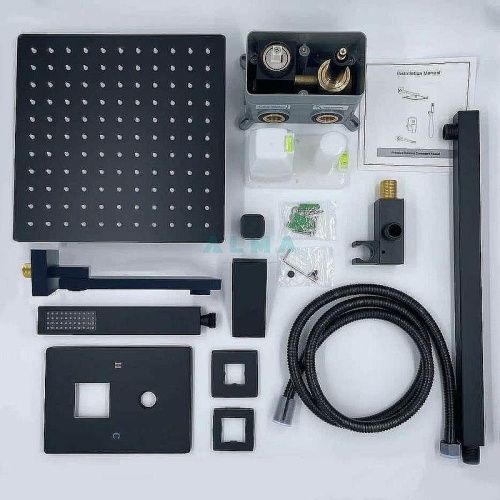 Душевая система ALMAes Elbe TVZ-0811 встраиваемая в стену цвет черный - фото 3