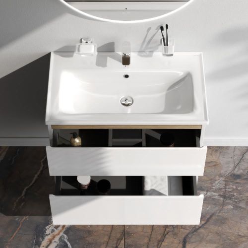 Тумба под раковину Am.Pm X-Joy M85AFHX0802WG 80х40 подвесная цвет белый - фото 3