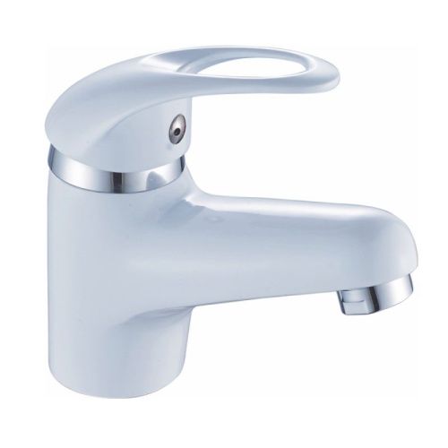 Смеситель Cron CN1003-8 на раковину белый - фото 2