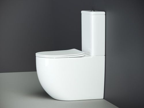 Унитаз напольный с бачком Ceramica Nova MIA CN1801 белый с сиденьем микролифт безободковый душевой смыв - фото 4