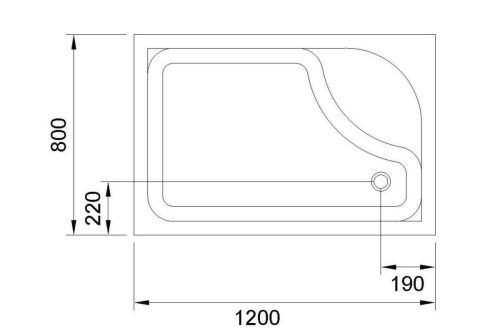 Душевой поддон акриловый Royal Bath BP RB8120BP-R 120х80 белый с ножками - фото 4