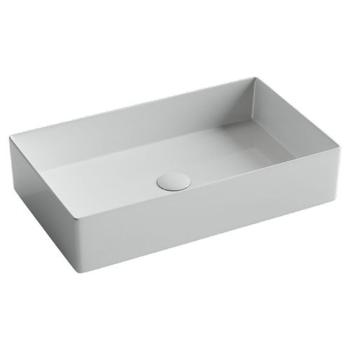 Раковина из сантехнического фарфора Ceramica Nova ELEMENT CN6070 60х40 накладная цвет белый без отверстий под смеситель - фото 2