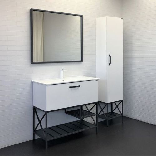 Шкаф-пенал Comforty Бредфорд 00-00009884CF 40х190 напольный цвет белый - фото 3