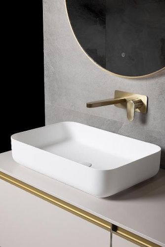 Раковина из искусственного камня Boheme Corian 879-60-MW 60х40 накладная цвет белый - фото 2