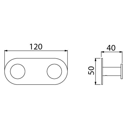 Вешалка 2 крючка Timo Saona 13014/00 - фото 3