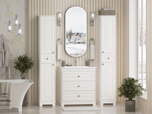 Шкаф-пенал Misty Ларго Лар-05035-0101Л 40х200 напольный цвет белый - фото 5