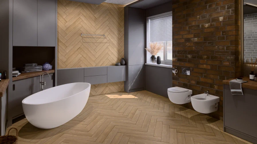 SPC ламинат Damy Floor LONDON 5248-8 Брайтон толщина 0.4 см 43 класс 615х123 - фото 2