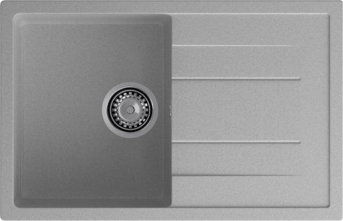 Кухонная мойка Granfest Quadro Q-780L серый 75х50 цвет серый поверхность матовая