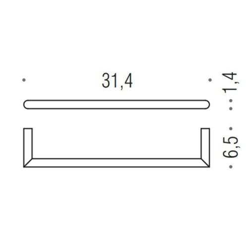 Полотенцедержатель Colombo Mini B4009.GM - фото 2